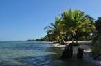 Praia em Hopkins, no litoral sul de Belize